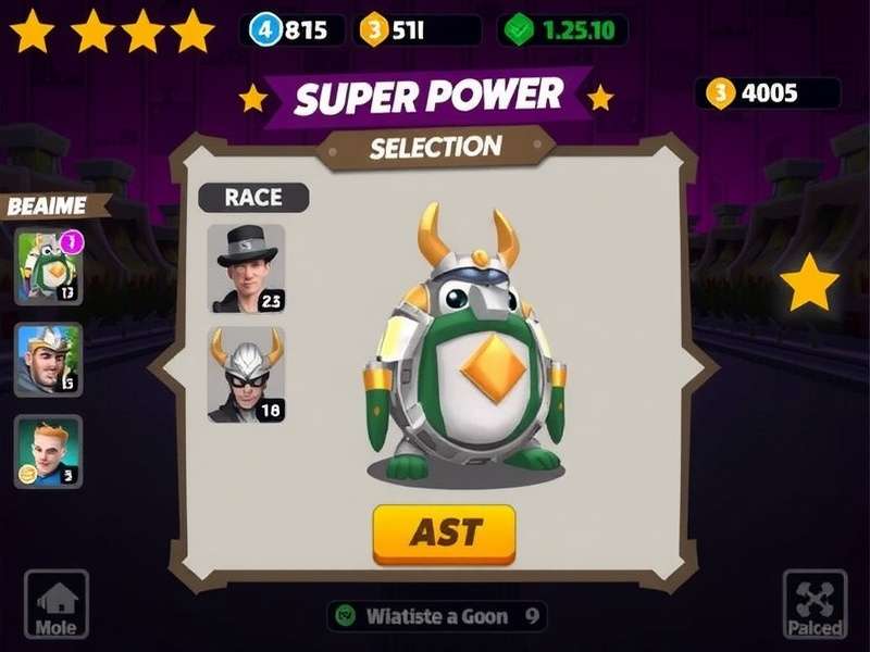 Super Power Clash Character Selection